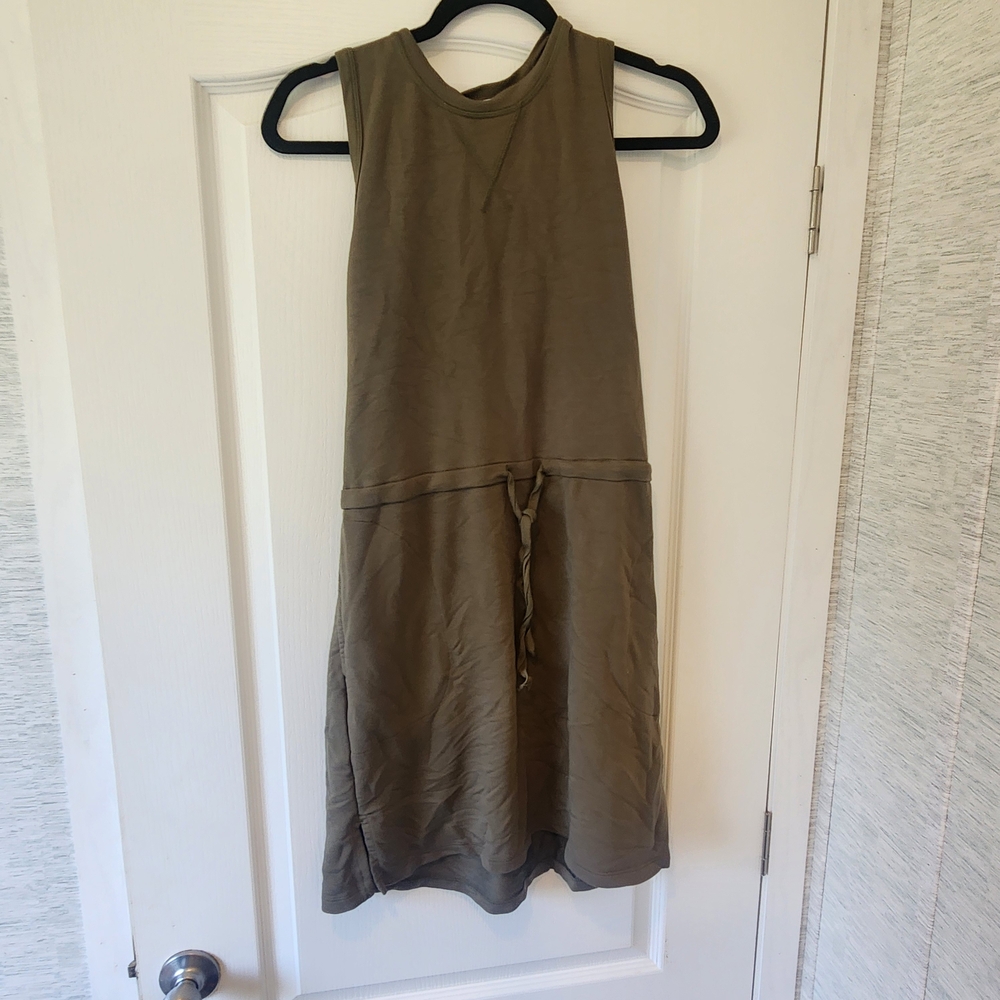 Calvin Klein Collection Olive Midi Dress Size S Euc*